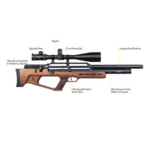 تفنگ پی سی پی رکسی مکس ZONE چوب( کارت دار- رگوله )